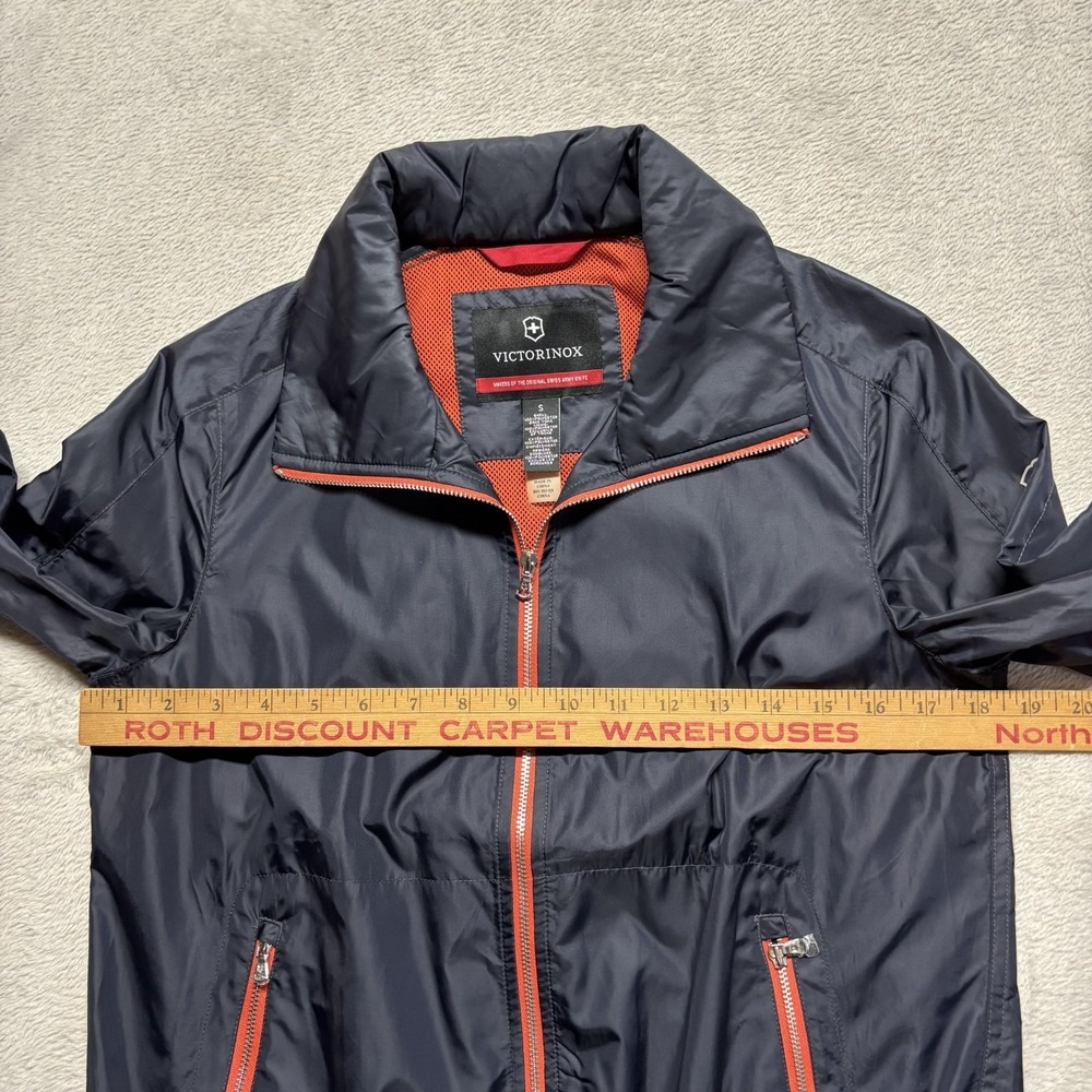 Victorinox Windbreaker Black Full Zip Jacket Women's S Water Resistant - Picture 4 of 6